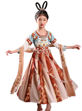 新款汉服女童儿童超仙古装公主裙