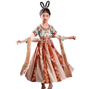 新款汉服女童儿童超仙古装公主裙