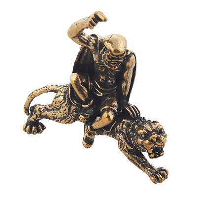 实心小摆件仿古风伏虎罗汉
