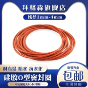 Vòng đệm chữ O bằng silicon Vòng chống nước chịu nhiệt độ cao Vòng đệm chữ O cao su silicone Danh sách kích thước vòng đệm đường kính ngoài phot ben thuy luc phớt xi lanh thủy lực