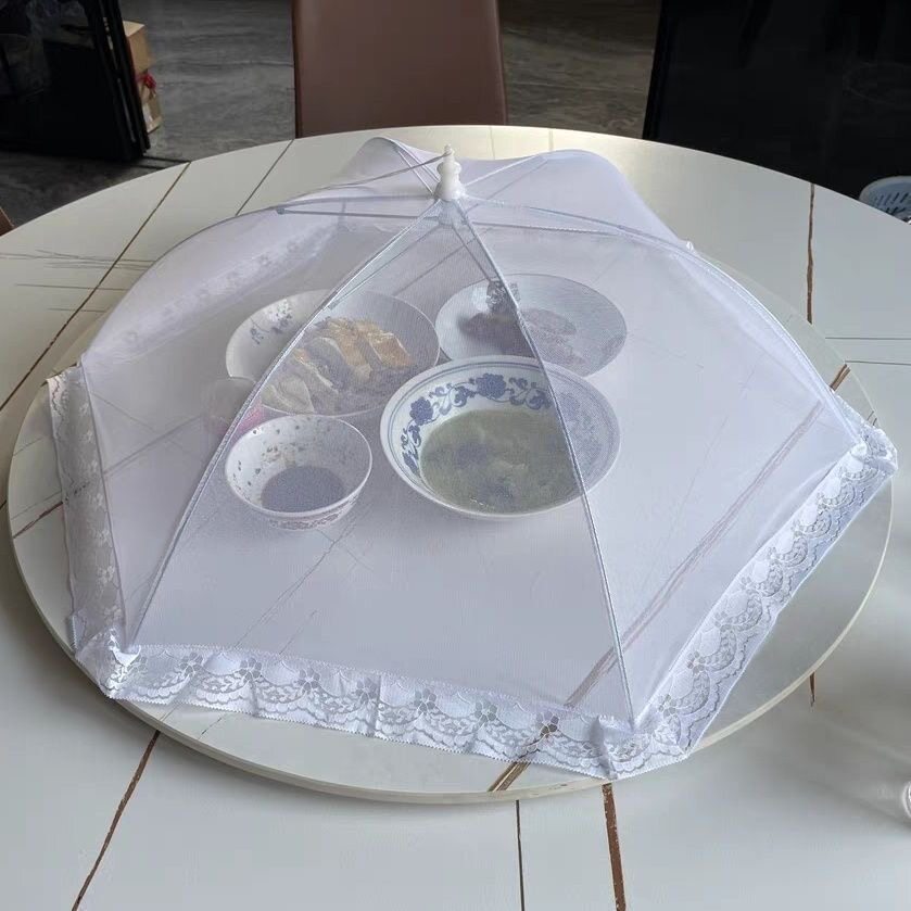 防蚊虫菜罩家用盖菜餐桌罩防蝇网纱菜罩大号透气盖菜食物防尘罩