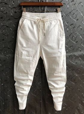 Fashion ing ip op ipped ants en Loose Joggers Sreetwear arem