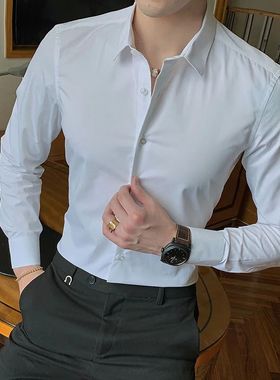 2023 ew Fashion Cotton Long Sleee Shirt Solid egular Fit ale