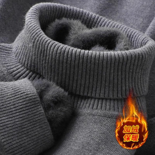 Fleece-lined Thickened Soft Warm One-piece Fleece Half-high