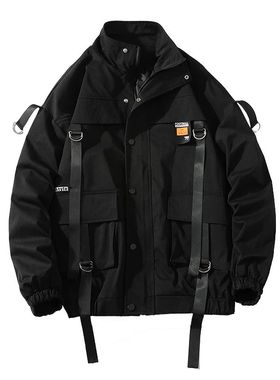 en Sreetwear Jaet la ip op 2023 Autumn Cargo arajuku ooded O