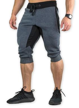 en's Cotton Casual shorts 3/4 Jogger Capri ants reathable el