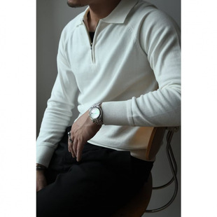 Korean style Fashionable Men Knitted Thickened Wide Sweate