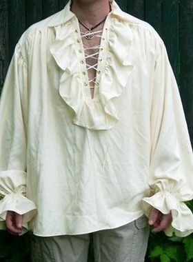 ens enaissance Costume uffled Long Sleee Lace p edieal Steam