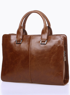 Men's Handbag Horizontal Style Korean Style Men's Bag Should