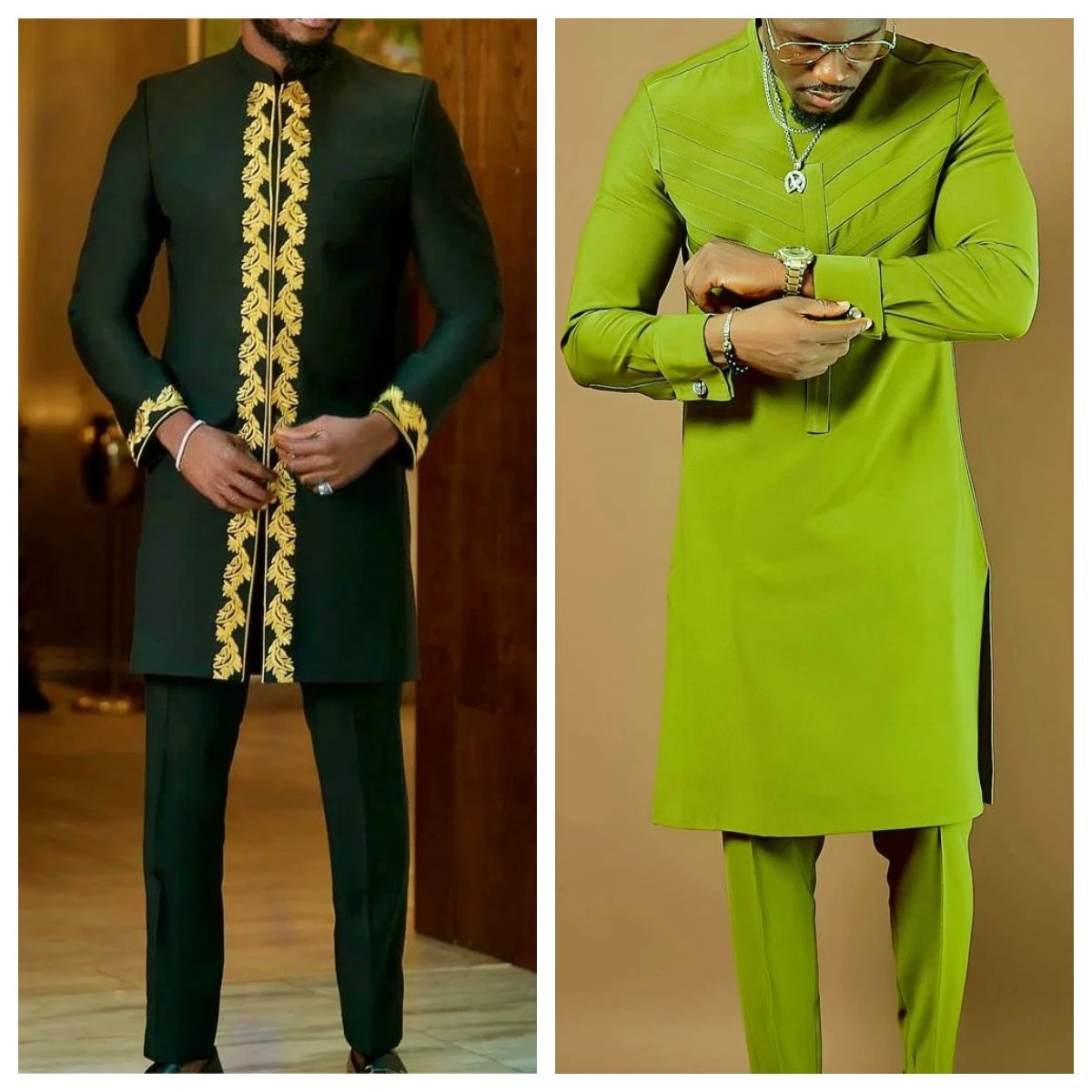 en's Social Suits Set of 2 ens Crewne Long Sleees Solid Colo
