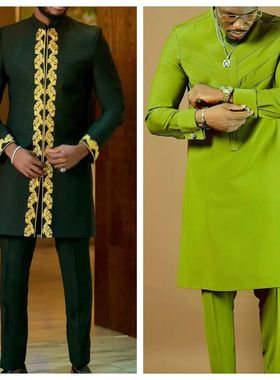 en's Social Suits Set of 2 ens Crewne Long Sleees Solid Colo