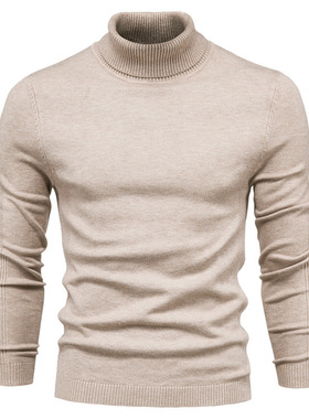 Casual Men's Solid lor Turtleneck Men's Casual Knitwear Swea