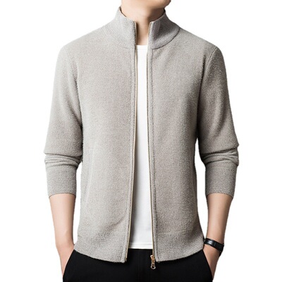 Men's Knitted Cardigan Casual llar Sweater Jacket Fashionabl