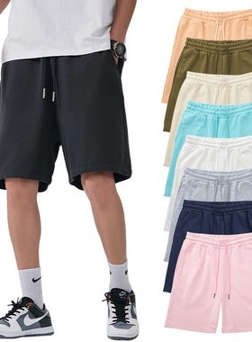 Cotton Sweat Shorts For en lank o Logo la Oersize ym Jogger