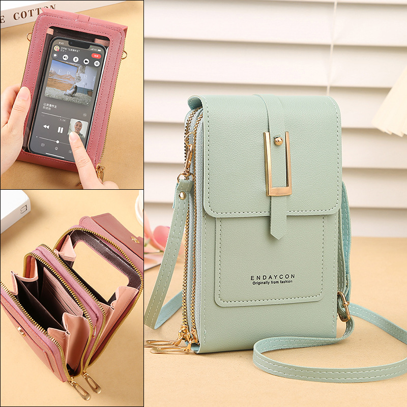 Transparent Touch Screen Mobile Phone Bag, rendy And Simple