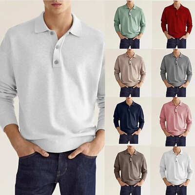 2025 Station V-neck Buttons Men's Casual Shirt