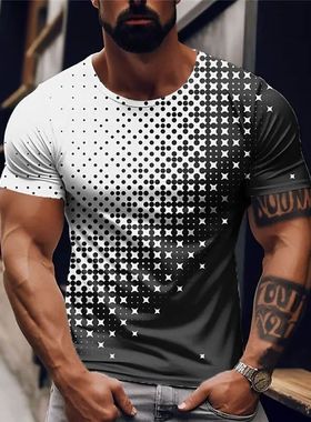 Summer en's -Shirt Oersized ees op Contrast rint Slim Fit Sh