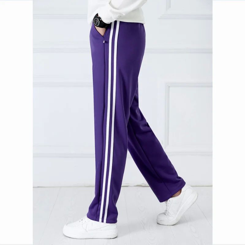 urple nisex ew ra ants Casual Sweatpants mens Striped ast ro