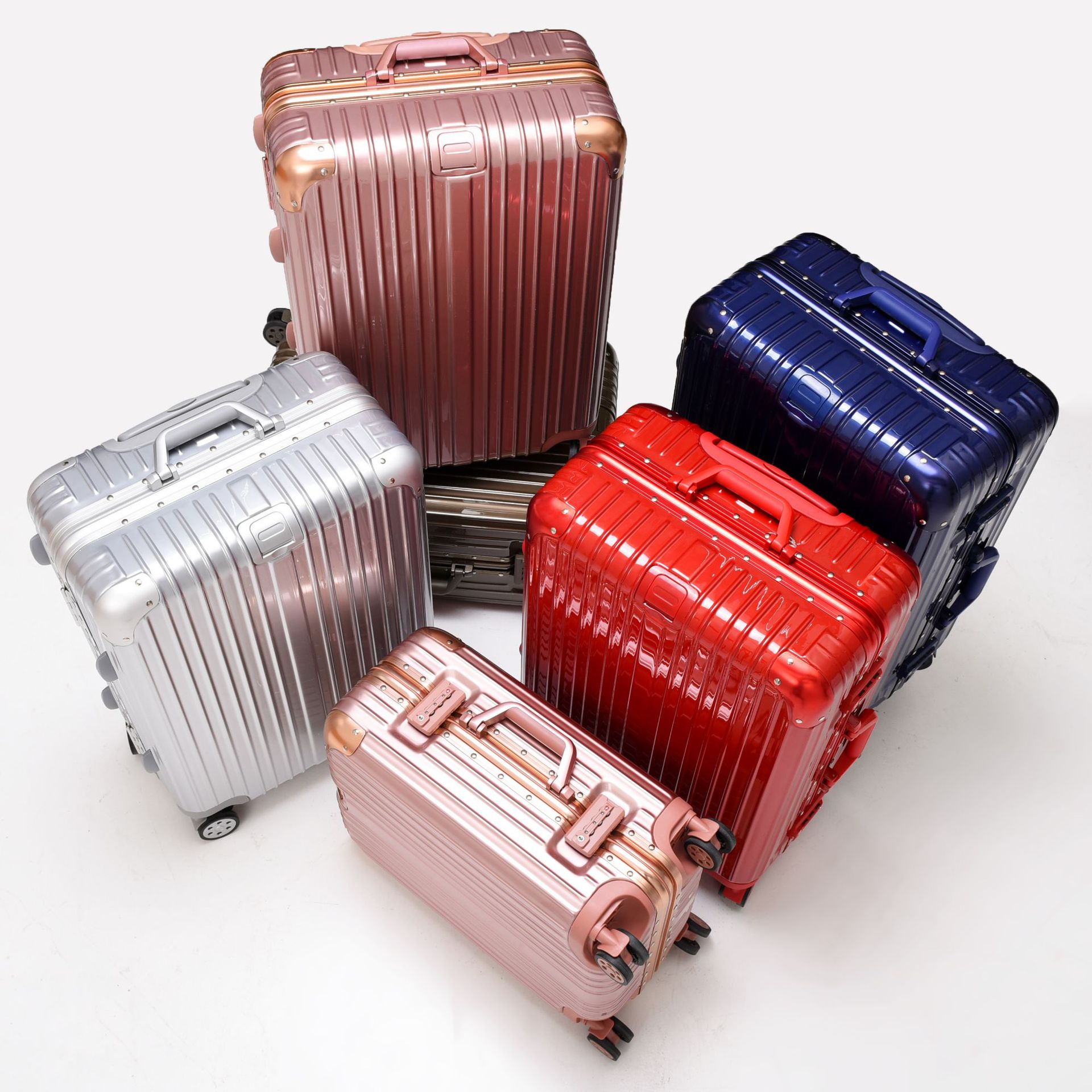 【】pure Luxury Scratch-resistant Aluminum Frame Trolley Sui
