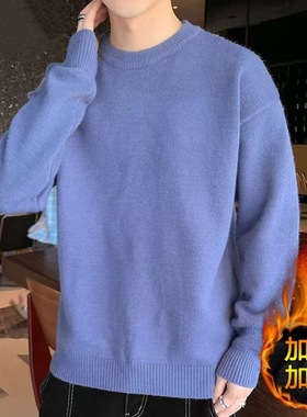 Fleece-lined Men's 2025 Men's Casual Warm Knitwear Loose Typ