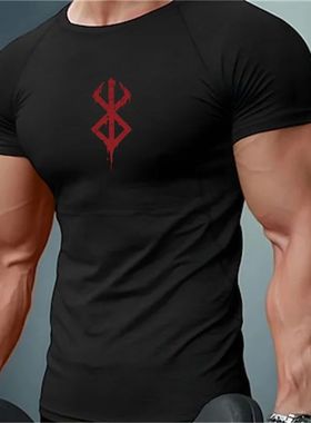 Anime erserk uts  Compression shirts unning Fitness ight swe