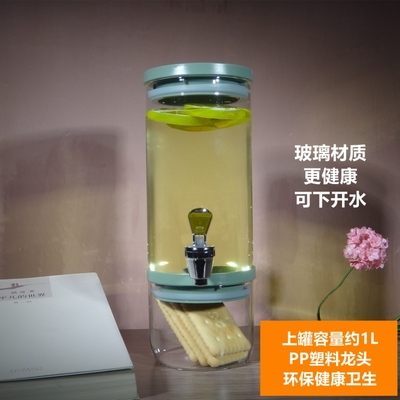 促销冷水壶耐热玻璃柠檬水饮水器饮料桶小号冰箱冷藏凉水壶礼品带