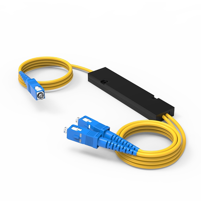 分光器1分2光纤分光器SC一分二光纤分路器方头电信级一比二尾纤式分光器1∶2插片分光器移动电信联通通用