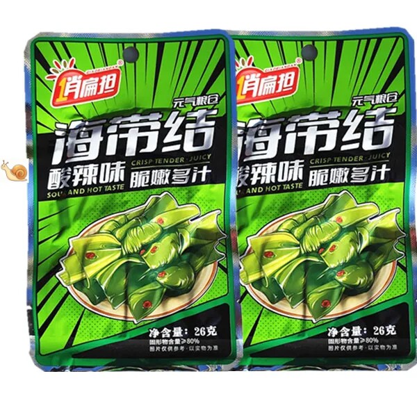【抢⑥】俏扁担酸辣味海带结元气粮仓新品小包装小吃宿舍解馋