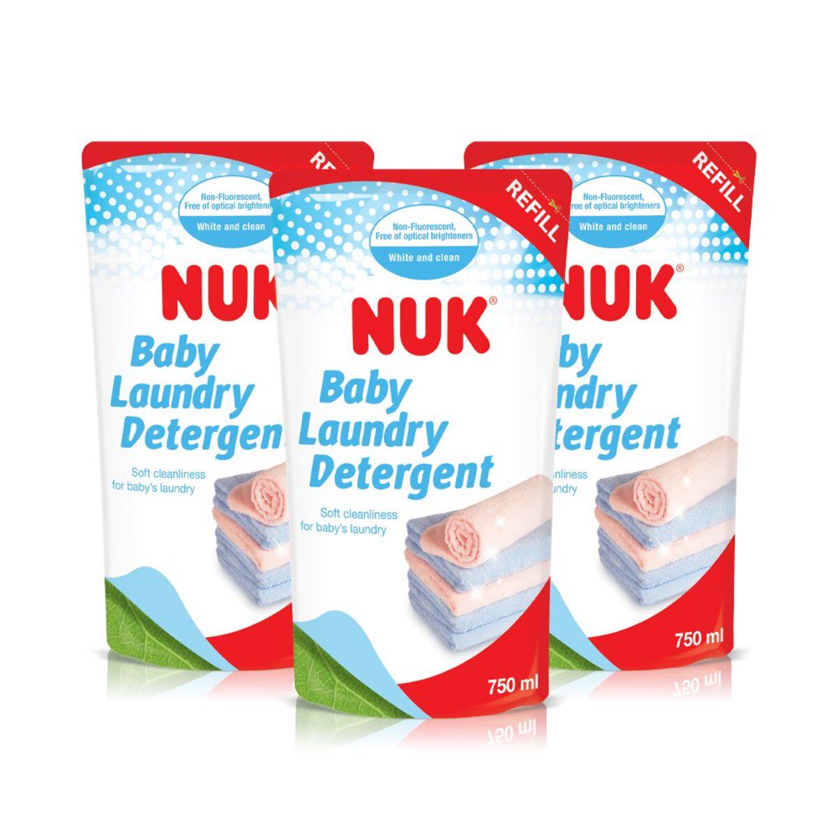NUK3包装婴儿洗衣液750mL清洗宝宝衣服天然原材料安全无毒不刺激