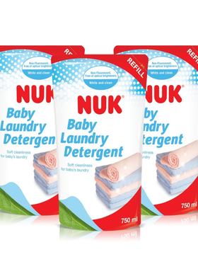 NUK3包装婴儿洗衣液750mL清洗宝宝衣服天然原材料安全无毒不刺激