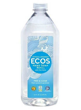 进口ECOS倍护环保洁手液清新净味946ML有效杀菌家用清洁去污除菌