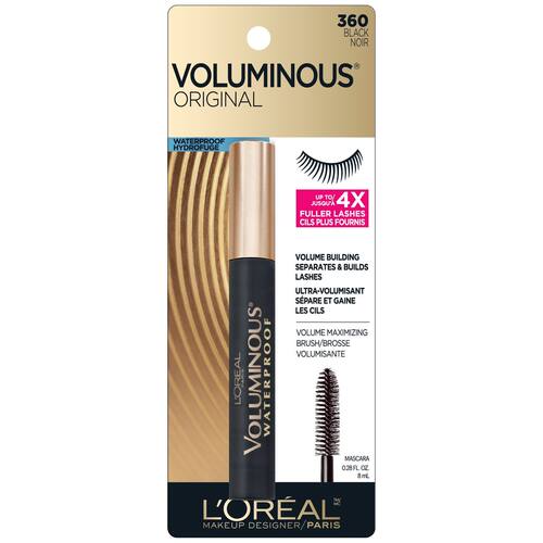进口L’Oréal Paris Volumous Original防水浓密睫毛膏黑色8毫升