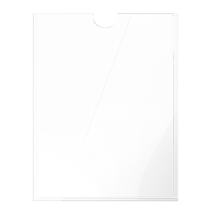 亚克力卡槽双层插槽展示盒透明带孔标签宣传照片定做展示有机玻璃激光定制A3A4标签牌定做价签牌岗位牌名片槽