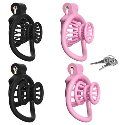 CSmall Man Waist Fish Basket Chastity Lock Male Lower Body P