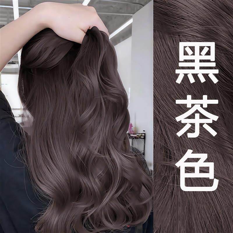 同仁堂泡泡黑茶色染发剂膏女植物纯正品天然无刺激正品牌孕妇可用
