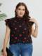 Summer clothes casual tops plus size heart print women shirt