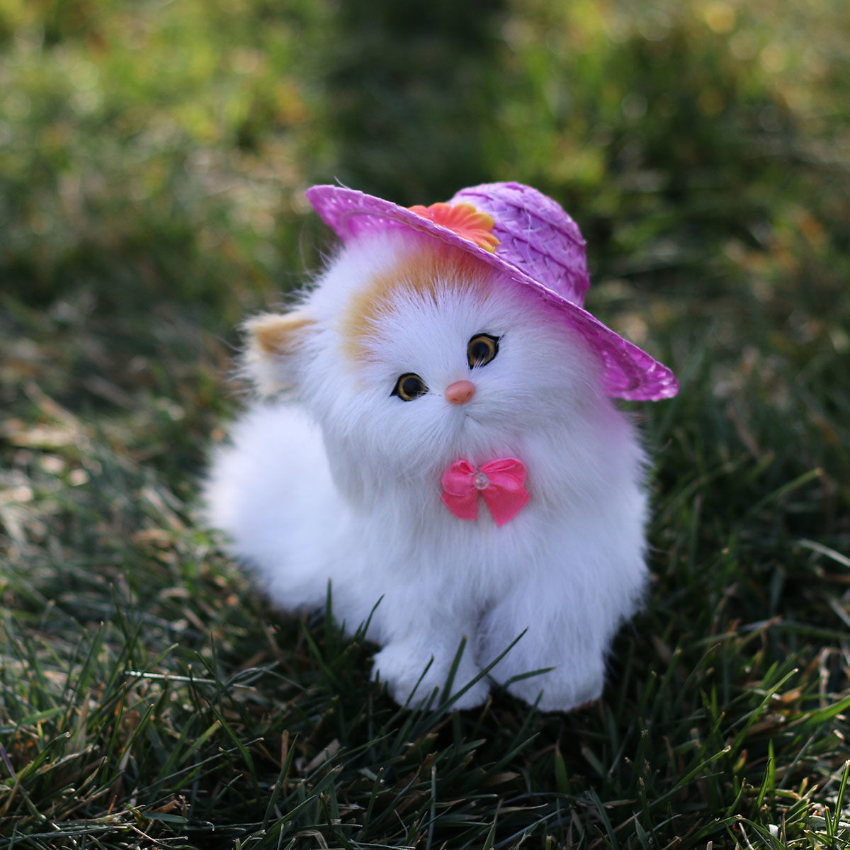 玩具女孩宠毛绒玩具假生日礼物萌猫仿真玩偶儿童摆猫咪件模型可爱