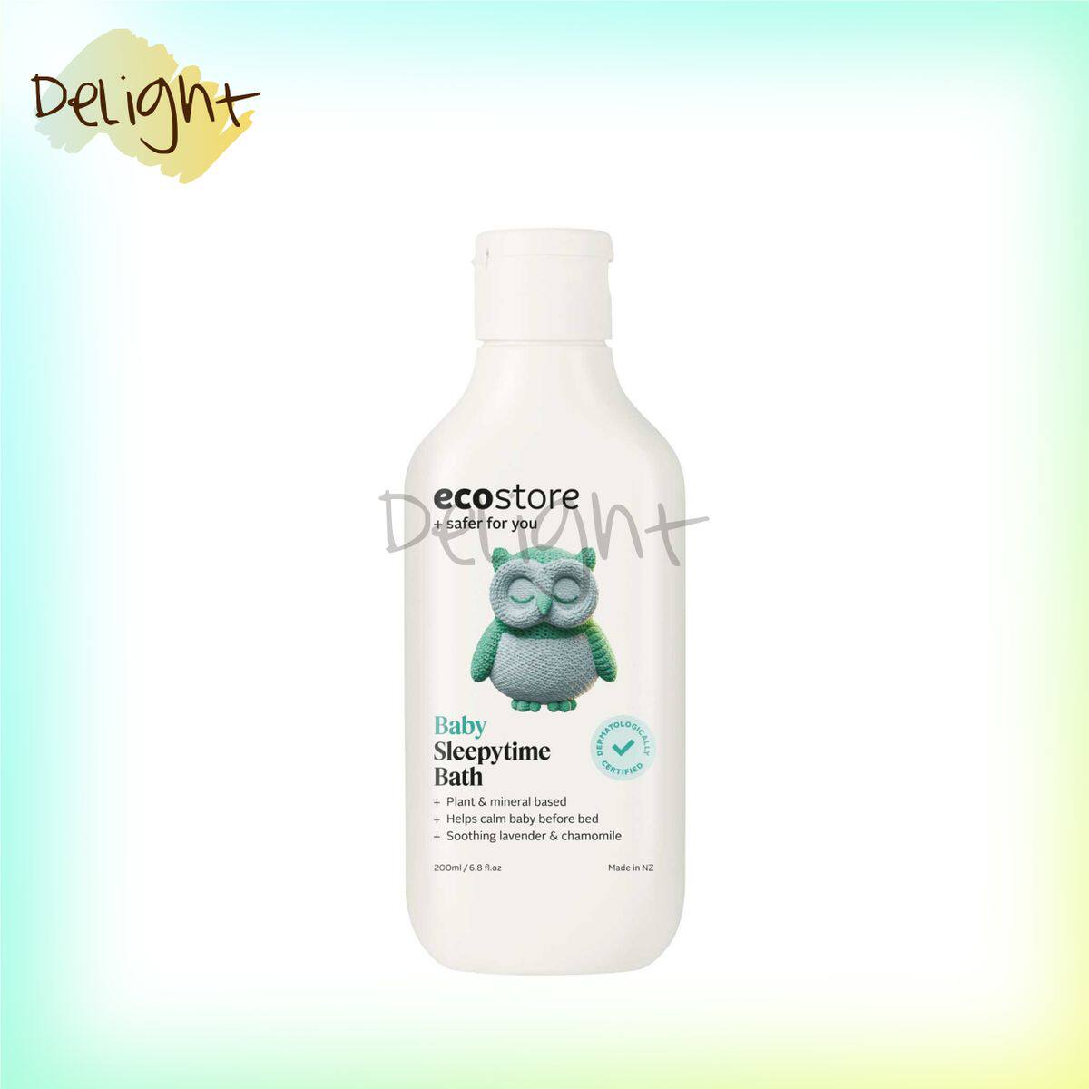 ecostore 婴儿助眠安睡沐浴露200ml有机认证温和无刺激婴幼儿低泡