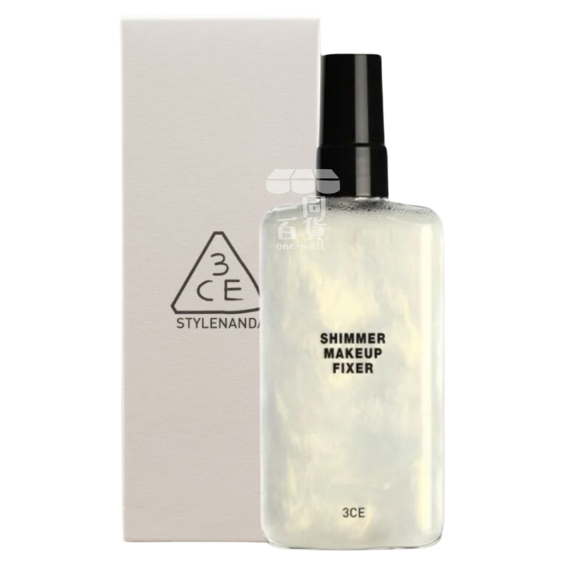 3CE SHIMMER MAKEUP FIXER 透明微细珠光定妆喷雾95ml