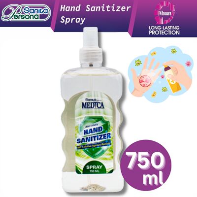 Sanita 搓手消毒喷雾750ml清爽舒适带清新花香味令双手保持柔滑细