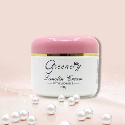 进口Greenery 纯绵羊油羊脂及维他命E面霜250.0g/ml 保湿修复护理