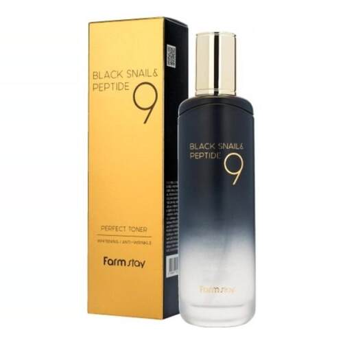 进口Farmstay - 黑蜗牛胜肽9活肤爽肤水120ml