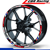 适用于本田CBR650R 摩托车反光轮毂框圈贴纸贴花 300改装 500 600