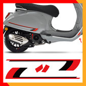 适用Vespa韦士柏维斯帕车身改装 贴纸春天冲刺150GTS300贴花反光