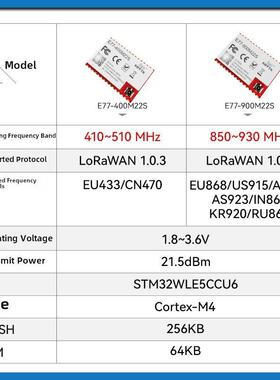433/915m无线模块Lorawan放大Stm32Wle5芯片开源常规Uart低功耗