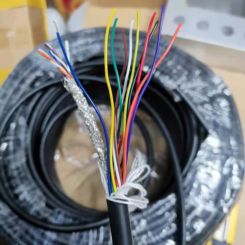 触摸屏一体线IO线复合高柔信号线带屏蔽网线 PLC通用通讯线信号线