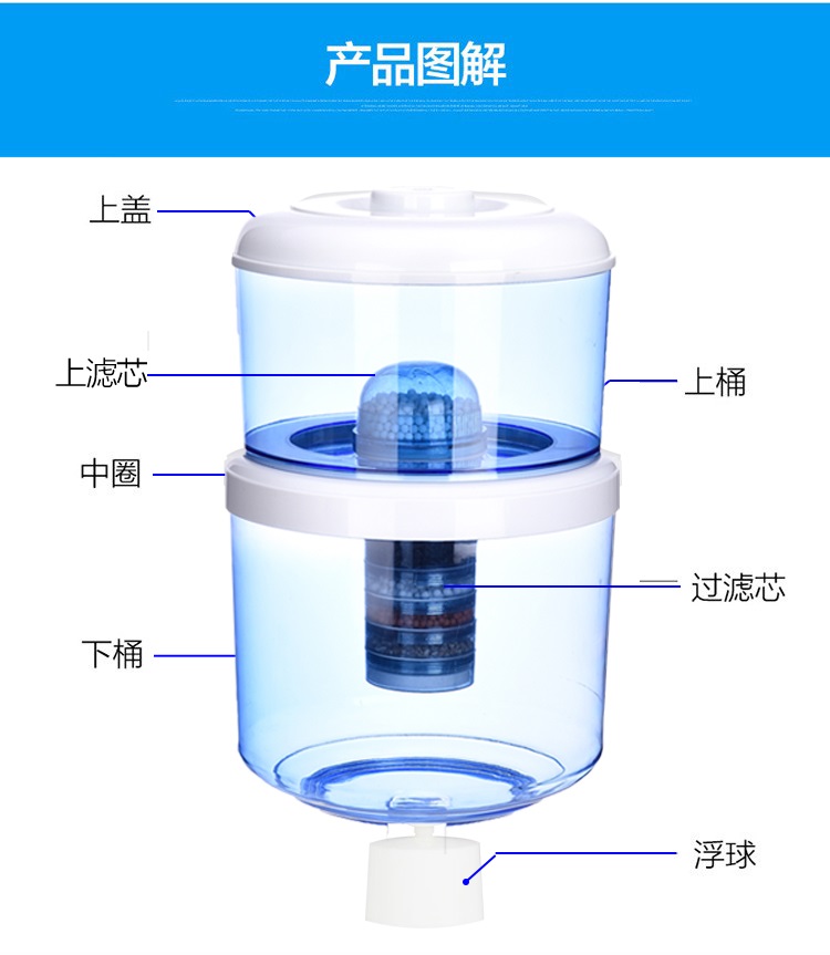 饮水机过滤桶净水桶家用直饮厨房前置净化器纯净过滤