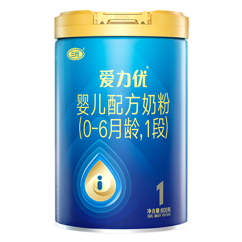 三元1段婴儿牛奶粉800g