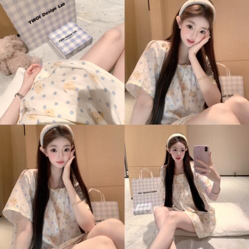 英国RMXJ睡衣纯棉短袖中长款睡裙2026新款纯欲少女