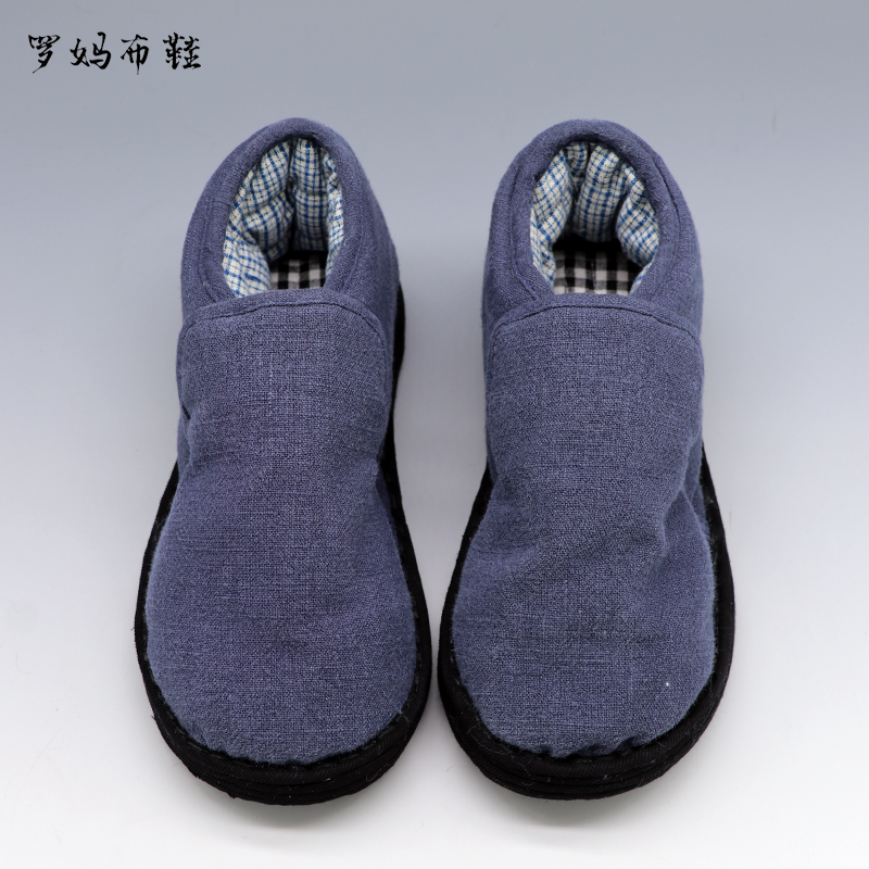 复古男女手工冬季保暖千层底棉鞋